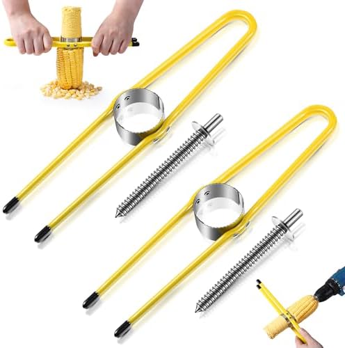 2 Pack Corn Remover Tool with Drill Bit Corn Stripper