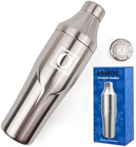 Lexenic 24oz Double Wall Vacuum Insulated Cocktail Shaker -O