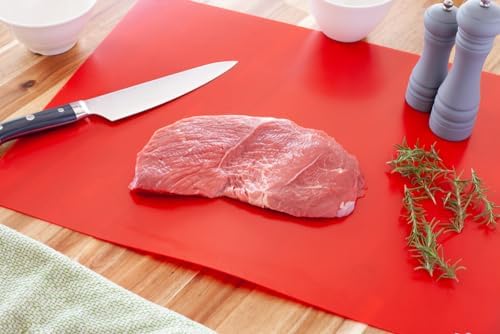 RW Base 24 Inch x 18 Inch Flexible Cutting Boards, 1 Includes 4 Mats Cutting Mats For Cooking - Dishwashable, Assorted Colors, Plastic Cutting Board Set, For Kitchen, - Restaurantware