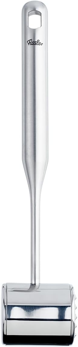 Fissler Essential Meat Tenderizer, 18/10 Stainless Steel Meat Mallet Hammer for Steak, Chicken & Poultry, Ergonomic Handle, Dishwasher Safe