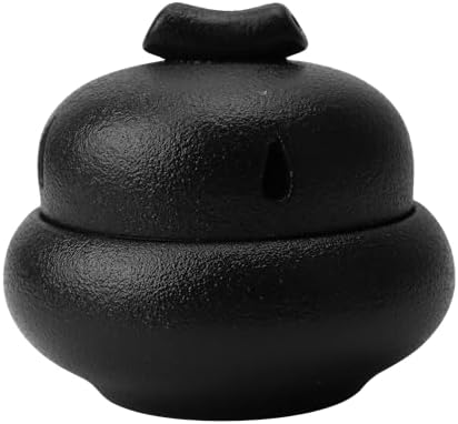 Garlic Keeper for Counter Small – 3.7Inch Countertop Storage Jar Ceramic with Lid | Mini Garlic Saver Container with Matte Glaze | Keep Your Cloves Fresh | Give it to a Friend Who Owns a Restaurant