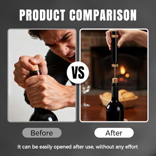 2pcs Arropop Wine Opener, Travel Portable Pocket Air Pressure Pump Bottle Open for Home Restaurant Party (Golden+Red)