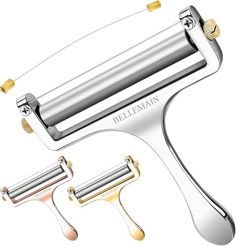 Bellemain Stainless Steel Wire Cheese Slicer with 2 Extra Wires - Silver