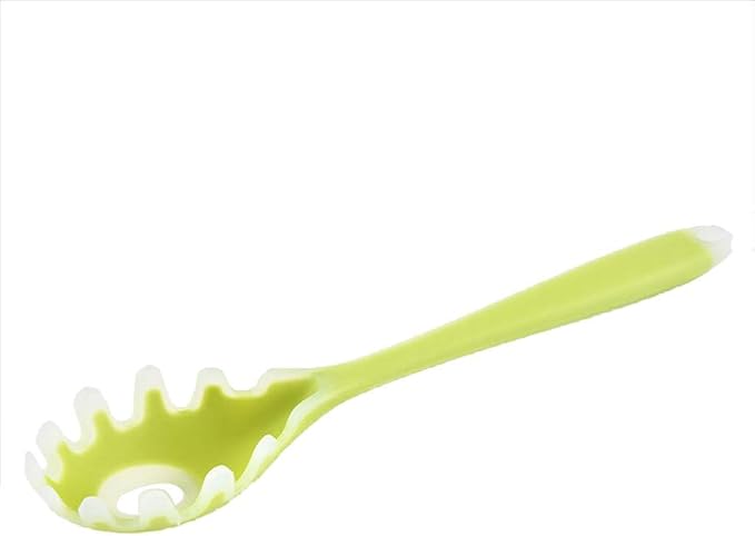 Silicone Spaghetti Server, Silicone Pasta Fork, Non-Stick Spaghetti Spoon - 28.5cm Length - Green 2