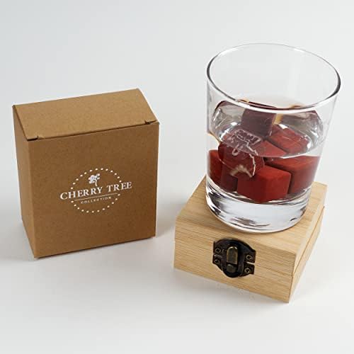 Cherry Tree Collection Red Jasper Whiskey Stones, Natural Gem Set of 6