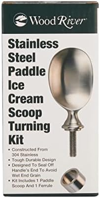 Woodriver Stainless Steel Paddle Ice Cream Scoop Turning Kit