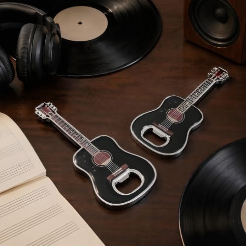 Guitar Shaped Bottle Opener, 2 Pack Metal Beer Opener Gift for Music Lovers