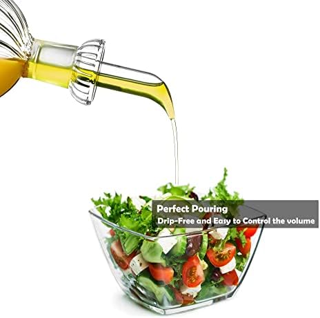 10 oz/300 ml Oil Dispenser Bottle/Glass Decanter and Cruet for Kitchen and Table。