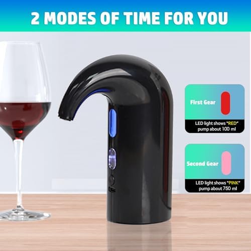 Electric Wine Aerator Pourer,Portable One-Touch Wine Decanter With TYPE C
