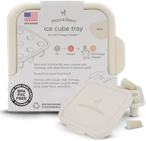 Moss and Fawn Ice Cube Tray - Breast Milk Popsicle Mold - Ecru