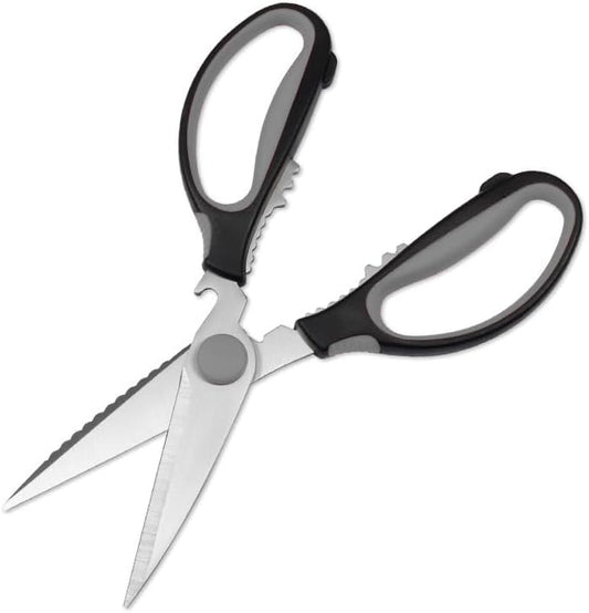 Rainspire Premium Come Apart Kitchen Scissors All Purpose Heavy Duty Kitchen Shears for Food Scissors Kitchen Utensils, Dishwasher Safe, Black Grey