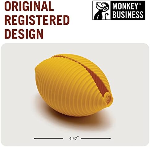 Funny Silicone Lemon Squeezer in Pasta Shape/Maximum Juice Without Mess/Easy to Use and Easy to Clean - Prevents Unwanted Splashes and Also Retains the Cores!