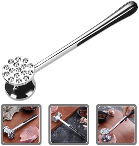 Meat Mallet for Cooking: Meat Mallet Metal Meat Tenderizer Powder Ground Beef Masher Meat Mallet Tenderizer Meat Tenderizer Hammer Meat Tool Gavel Meat Hammer Zinc Alloy
