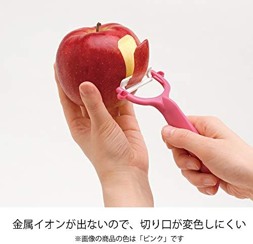 Kyocera CP-99 RD Ceramic Peeler, Rust Free, Easy to Clean, Red T-Shaped Type, Light and Sharp to Use, Lasting Sharpness, No Chance, Disinfecting Bleaching, Made in Japan