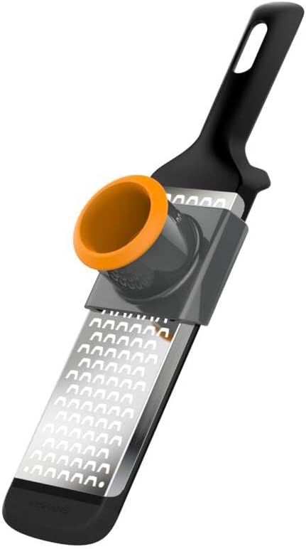 Fiskars Fine Grater, Dimensions: 32 x 8 cm, Metal/Synthetic Material, Functional Form, 1014412