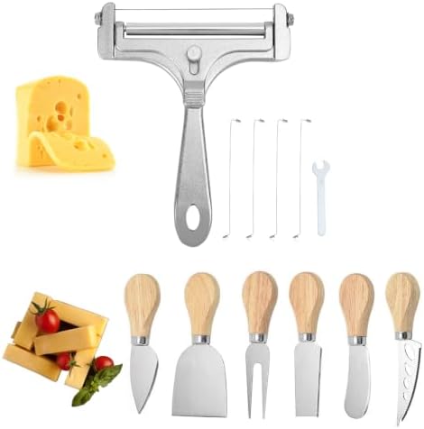 Stainless Steel Wire Cheese Slicer, Cheese Knives Set