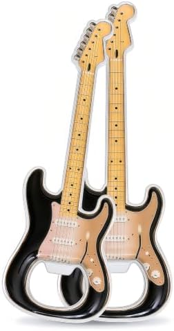 Guitar Shaped Bottle Opener, 2 Pack Metal Beer Opener Gift for Music Lovers