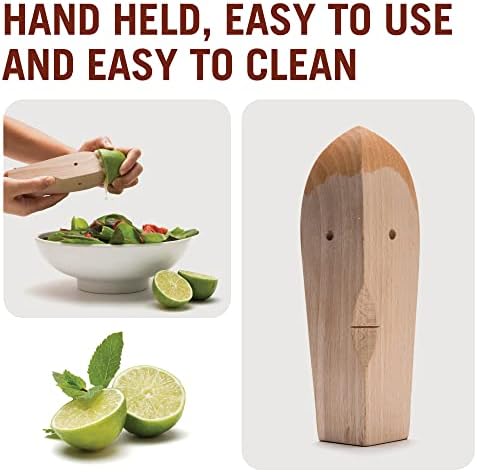 Citrus Reamer made of Wood / For Juicing Lemons, Limes & Oranges manually / Ergonomic, Minimalist Design adds Beauty to your Kitchen / Juice Bruce by Monkey Business