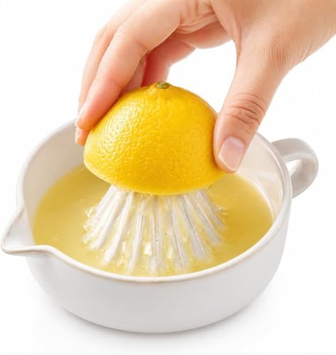 Ceramic Lemon Squeezer Citrus Juicer Reamer, Manual Juicer Lime Squeezer
