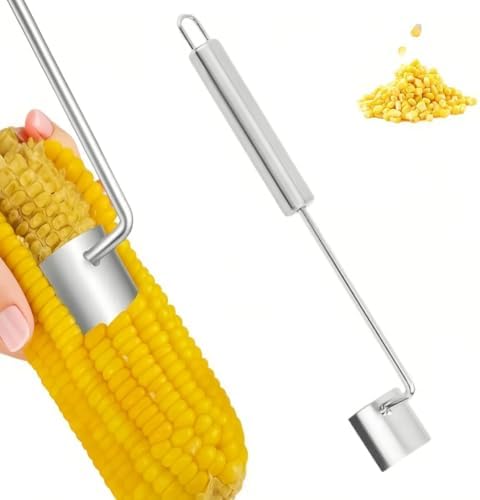 Corn Peeler for Corn on the Cob, Stainless Steel Corn Stripper Tool