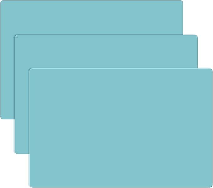 Gartful 3Pack Extra Large Silicone Mat, 23.6 x 15.7 inches for Crafts, Resin Jewelry Casting Molds Mat, Silicone Placemat, Multipurpose Table Protector, Nonstick Nonskid Heat-Resistant, Black Green