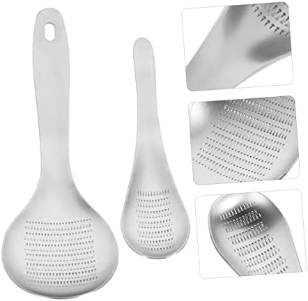 2pcs Stainless Steel Garlic Press Ginger Grater Zester Spoon Fruits Root Vegetable Zester Spoon