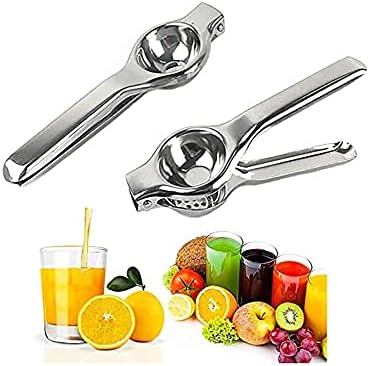 Mayata 2PCS Stainless steel manual juicer juicer juicer squeezer home orange lemon squeezed lemon juice