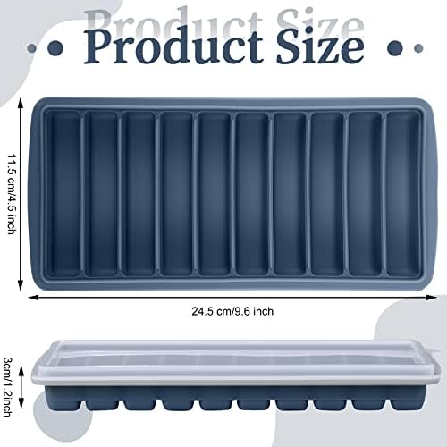 Eaasty 2 Pcs Breastmilk Freezer Storage Baby Food Milk Freezer Trays, Blue