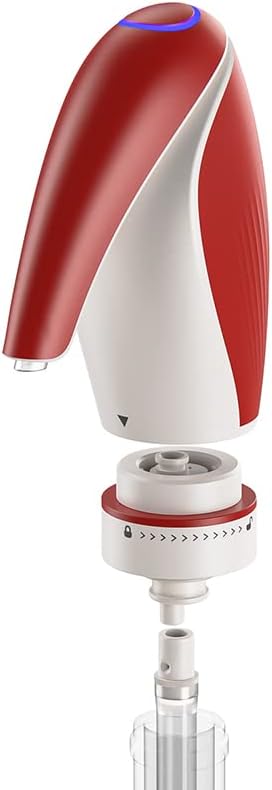 Electric Wine Aerator Dispenser, Automatic Wine Pourer with One-Touch Decanting, Rechargeable Drip-Free Wine Dispenser with 2 Wine Stoppers & Caps, Gift for Wine Lovers