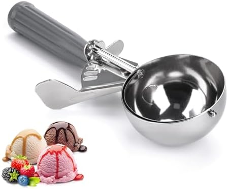 Grade Thumb Press Food Disher, 18/8 Stainless Steel, 4 oz, Size 8, Grey