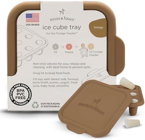 Moss and Fawn Ice Cube Tray - Breast Milk Popsicle Mold - Foliage