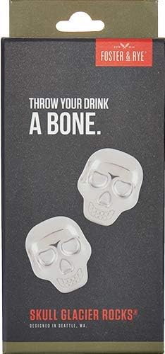 Stainless Steel Skull Glacier Rocks® by Foster & Rye™
