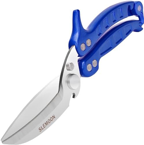 Heavy Duty Kitchen Shears,Poultry Shears with Safety Lock,Blue