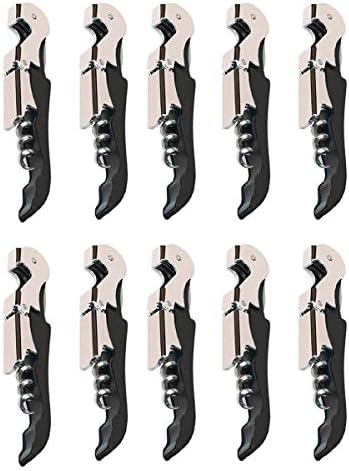 Professional Waiter Corkscrew Wine Openers Set, Heavy Duty Stainless Steel Hinges Wine Key for Restaurant Waiters, Sommelier, Bartenders