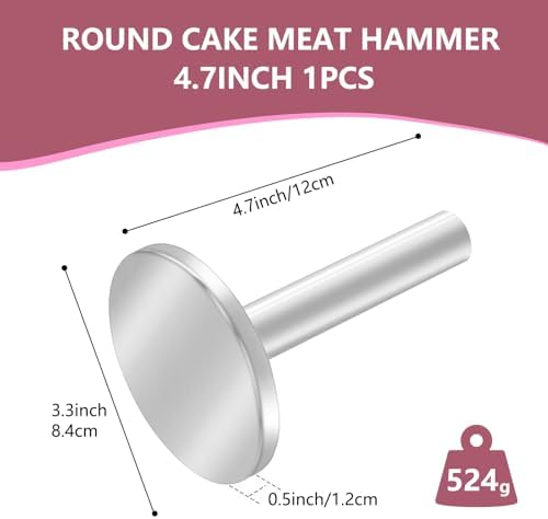 Meat Tenderizer Hammer, Meat Pounder Tenderizer Meat Pounder Flattener Kitchen Mallet Stainless Steel Meat Loosening Hammer Multifunctional Thickened and Weighted Chicken Tenderizer