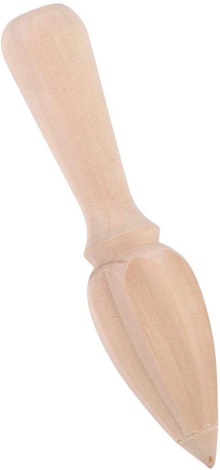 Fdit Wooden Hand Juicer, Citrus Fruit Reamer, Easy to Use with Comfortable Grip, Manual Operation for Lemon Orange Lime, Kitchenware Tool for Home Restaurant