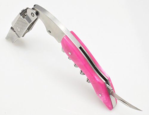 Pink Handle Professional Corkscrew Double Hinge Deluxe Waiters Wine Key