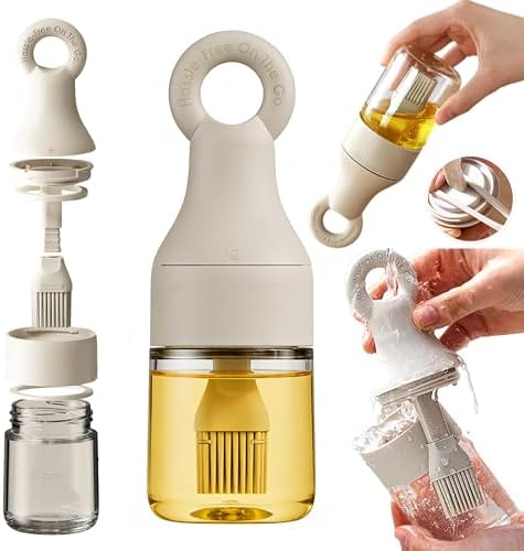 2 in 1 Oil Dispenser Bottle with Silicone Brush - 150ml/5.07oz