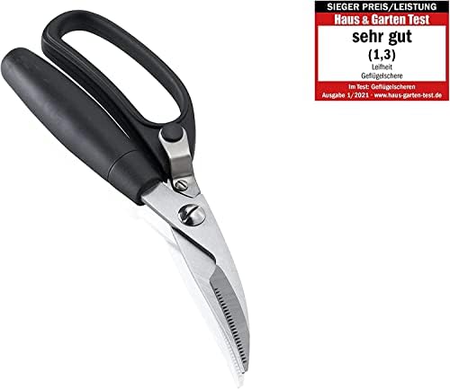 Leifheit Poultry Shears, Hand Sharpened Stainless Steel Blades, Practical One Hand Use, De-boning Chicken, Chicken Cutters, Chicken Shears, Poultry Shears French, Chicken Scissors, Kitchen