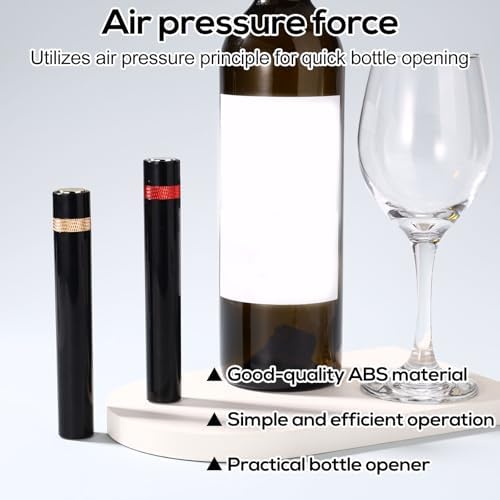 2pcs Wine Openers, 2026 New Portable Needle Type Wines Bottle Openers Air Pressure Cork Remover Corkscrew for Home Travel Party Essential Accessories