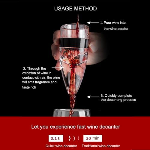 Wine Aerator Pourer with Sediment Filter and Stand