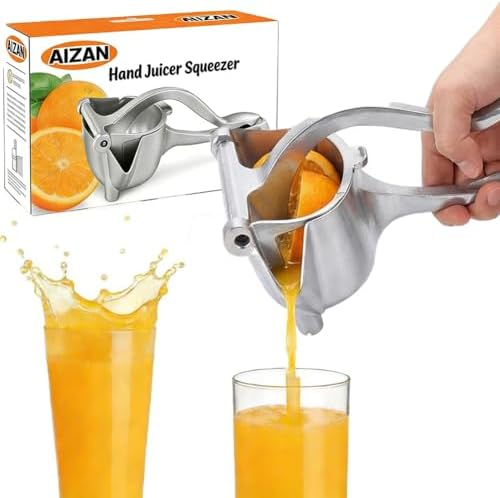 Lemon Squeezer, Stainless Steel Hand Fruit Juicer Squeezer, 2026 New Manual Lime Juice Extractor Hand Press with Ergonomic Grip, Easy to Clean Efficient Extraction of Citrus
