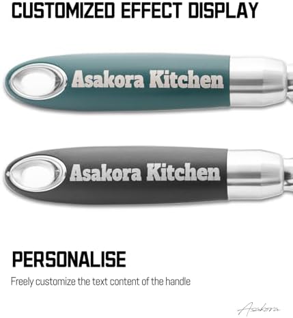 Personalized Ice Cream Scoop, Custom Engraved Cookie Scoops for Baking with Hang Hole, 18/8 Stainless Steel Ice Cream Scooper with Trigger Release, Cookie Dough Scoop with Non-slip Grip