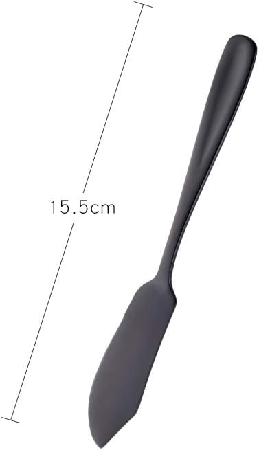 Stainless Steel Butter Spreader, Knife, Ergonomic Design&Easy To Use， for Birthday/Parties/Wedding/Bridal Shower/Housewarming and Anniversary (black*4)