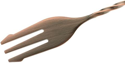 Barfly Bar Spoon, Fork End 15 3/4" (40 cm), Antique Copper