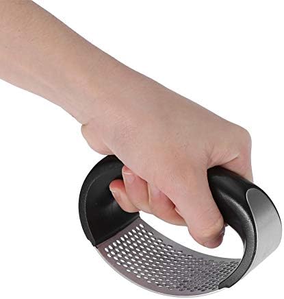 Stainless Steel Garlic Press Crusher Squeezer Masher Home Kitchen Mincer Tool Rust-proof Dishwasher safe