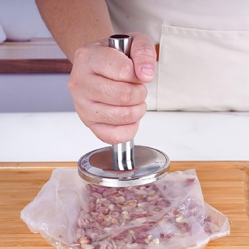MINGZHE Meat Pounder 304 Stainless Steel Meat Loosening Hammer Kitchen Meat Mallet for Flattening Steak Beef Poultry, Meat Pounder Tenderizer, Chicken Flattener Tool