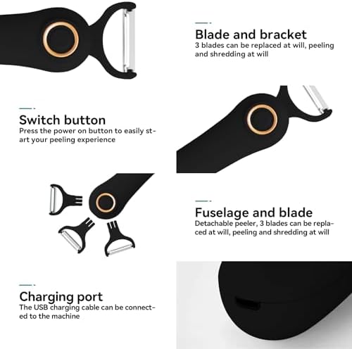 3-in-1 Electric Peeler | Auto Blade for Fruits/Vegetables
