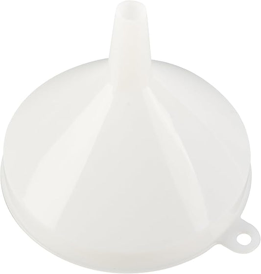 Restaurantware-Met Lux 16-ounce Plastic Funnel, 1 Plastic Funnel - Precise Spout, White Pouring Tool, Wide Spout, For Transferring Ingredients