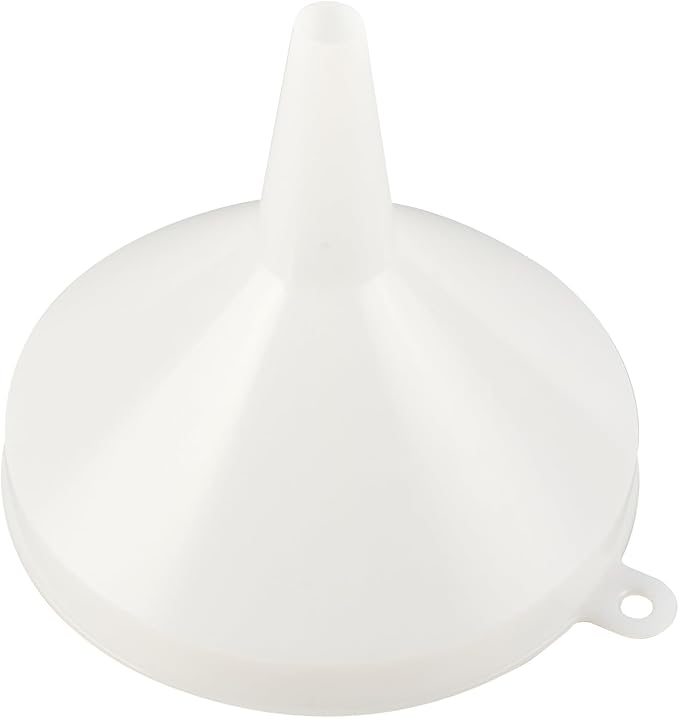 Restaurantware-Met Lux 24-ounce Plastic Funnel, 1 Plastic Funnel - Precise Spout, White Pouring Tool, Wide Spout, For Transferring Ingredients